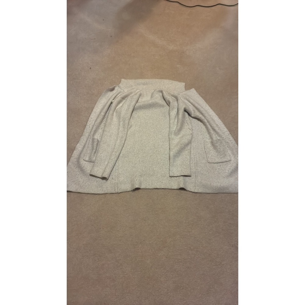 Jessica Simpson Gray Open-Front Drape Cardigan Sweater
